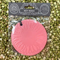 Callahan Leather Sunflower Butt Naked Pink Air Freshener in leather, crafted with a sunflower embossed design, with a tropical fruit and floral Butt Naked scent - AFRSFPNKBC. Available at Blair's Western Wear, Marble Falls, TX.