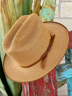 Resistol Men's Straw Hat Tan Open Road Hemp, UV protection and moisture-wicking, with water repellent features - TSOPRH05263. Available at Blair's Western Wear, Marble Falls, TX.