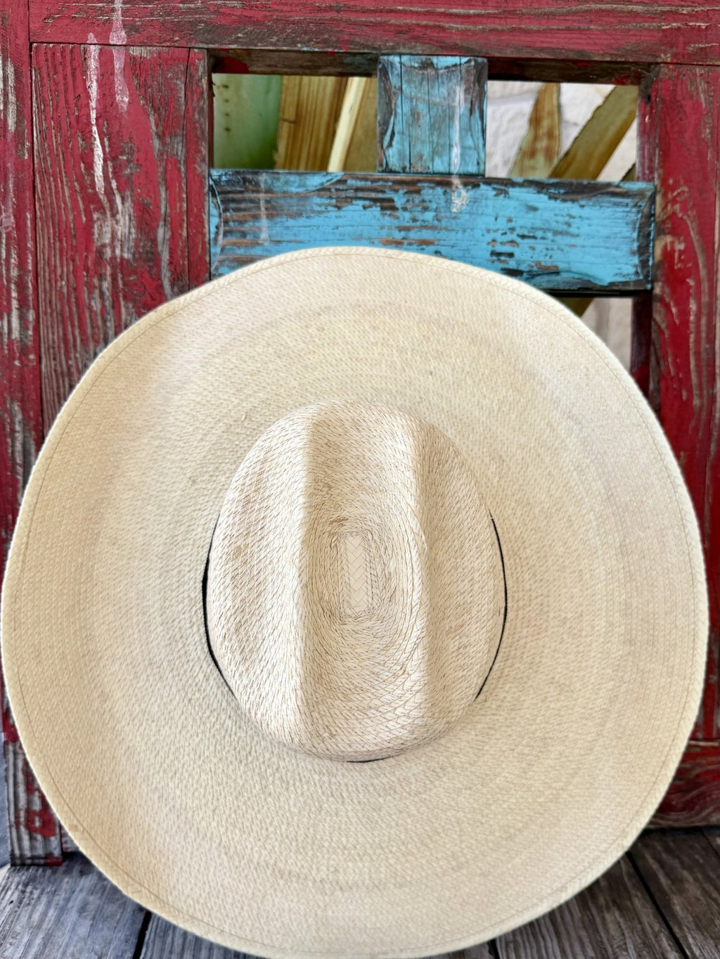 Sunbody 5-Brim Palm Straw Hat