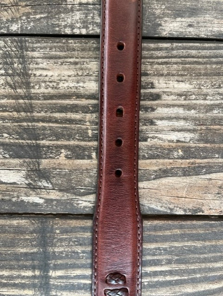 Men's Brown Leather Narrow Dress Belt - 74807 - Blair's Western Wear Marble Falls, TX