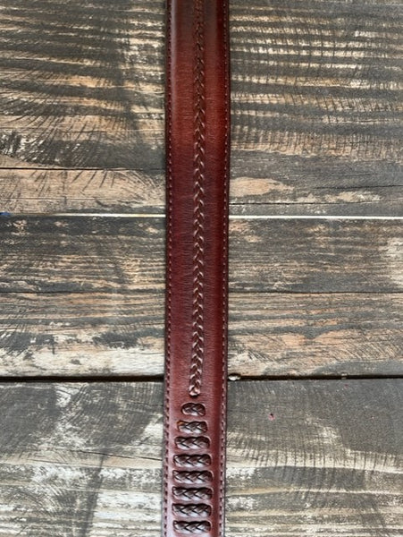 Men's Brown Leather Narrow Dress Belt - 74807 - Blair's Western Wear Marble Falls, TX