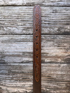 Kid's Two-Tone Tooled Leather Belt