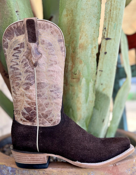 Dark Chocolate Resistol Cowboy Boot RB0409062CW - Blair's Western Wear Marble Falls, TX