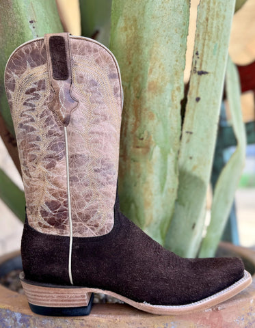 Dark Chocolate Resistol Cowboy Boot RB0409062CW - Blair's Western Wear Marble Falls, TX