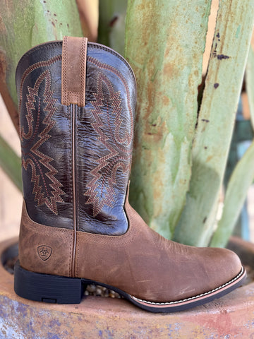 Brown Men's Round Toe Cowboy Roper Boot - 10046871 - Blair's Western Wear Marble Falls, TX
