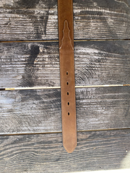 Men's Brown Bay Apache Distress Leather Belt - 53709 - Blair's Western Wear Marble Falls, TX