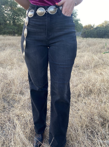 Ladies Black Straight Leg Jeans - 88466 - Blair's Western Wear Marble Falls, TX