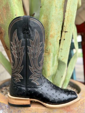 Black Full Quill Ostrich Ariat Men's Boot - 10047084 - Blair's Western Wear Marble Falls, TX
