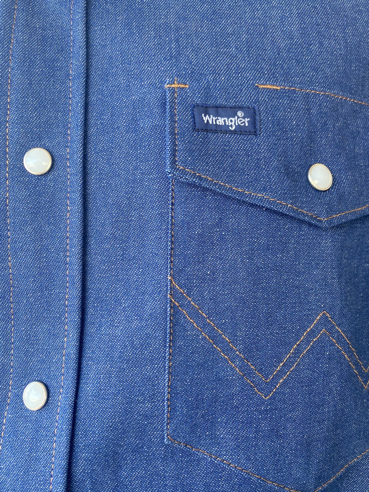 Wrangler Work Shirt Dark Wash - MS70119 - BLAIR'S Western Wear located in Marble Falls TX