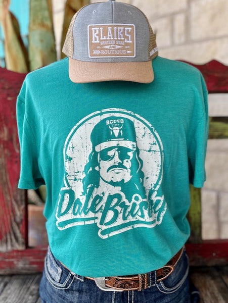 Men's Dale Brisby T-Shirt in Turquoise/White - RRUT21R06G - BLAIR'S WESTERN WEAR MARBLE FALLS, TX 