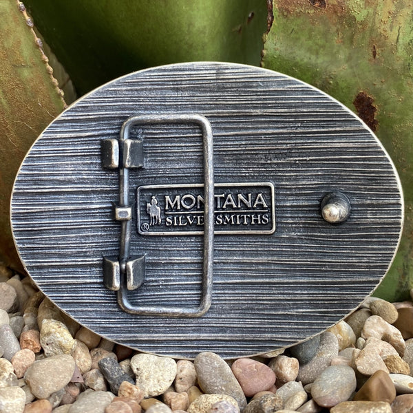Montana Mountain Majesty Attitude Buckle with an Eagle - A997P - BLAIR'S Western Wear located in Marble Falls TX