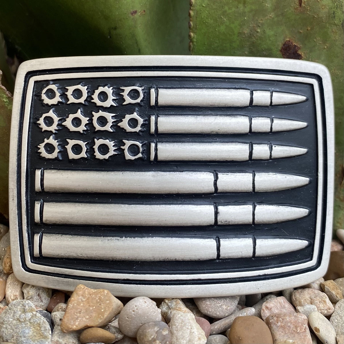 Montana Flag & Bullets Buckle - A709P - BLAIR'S Western Wear located in Marble Falls TX