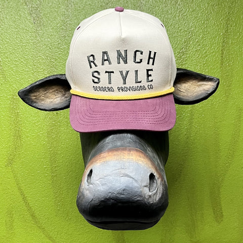 Tan & Wine Men's Sendero Ranch Style Cap - Blair's Western Wear Marble Falls, TX