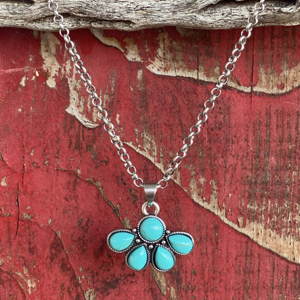 Montana Nature's Wonder Turquoise Necklace - NC5820 - BLAIR'S Western Wear located in Marble Falls TX 