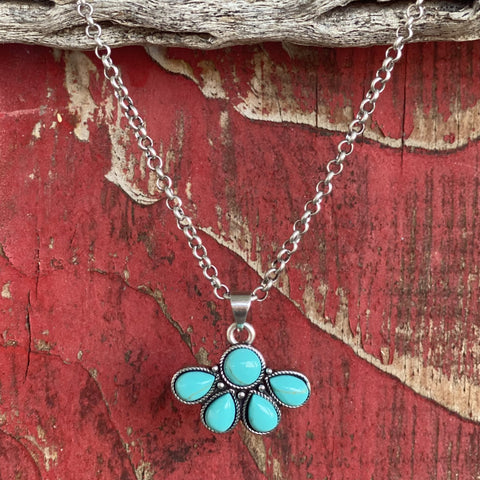 Montana Nature's Wonder Turquoise Necklace - NC5820 - BLAIR'S Western Wear located in Marble Falls TX 