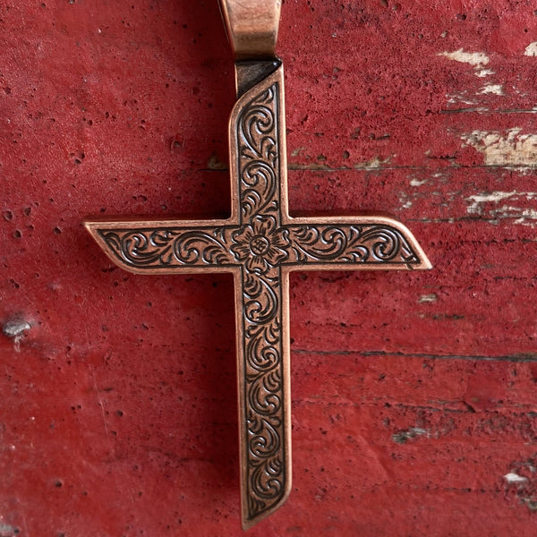 Men's 2-Toned Cross Chain Necklace - 32158 - BLAIR'S Western Wear located in Marble Falls TX