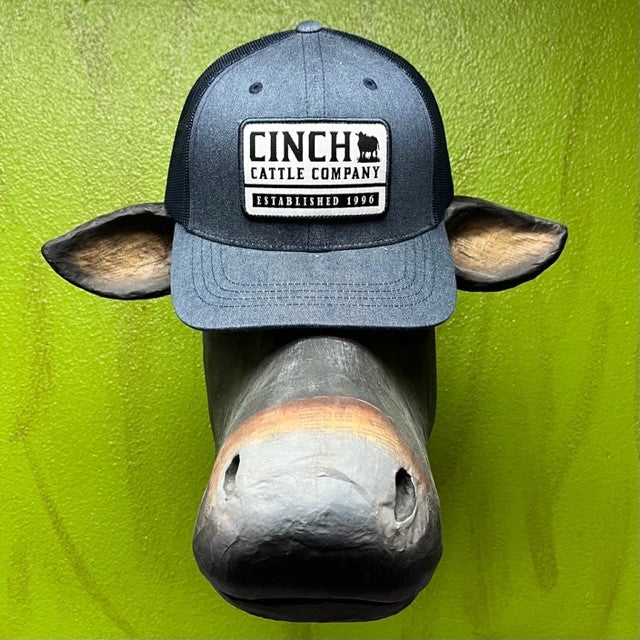 Men's Cinch Embroided Logo Patch Cap in Navy & White - MCC0660627 - Blair's Western Wear Marble Falls, TX 