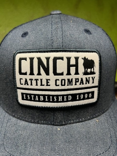 Men's Cinch Embroided Logo Patch Cap in Navy & White - MCC0660627 - Blair's Western Wear Marble Falls, TX