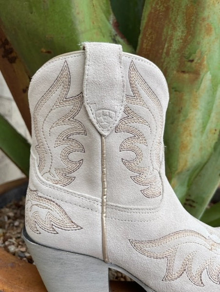 Ariat Women's Boot in Bone Suede - 10050899 - Blair's Western Wear Marble Falls, TX