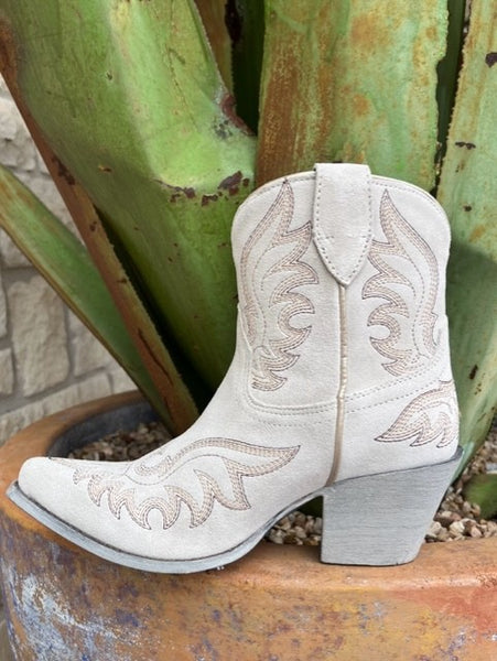 Ariat Women's Boot in Bone Suede - 10050899 - Blair's Western Wear Marble Falls, TX