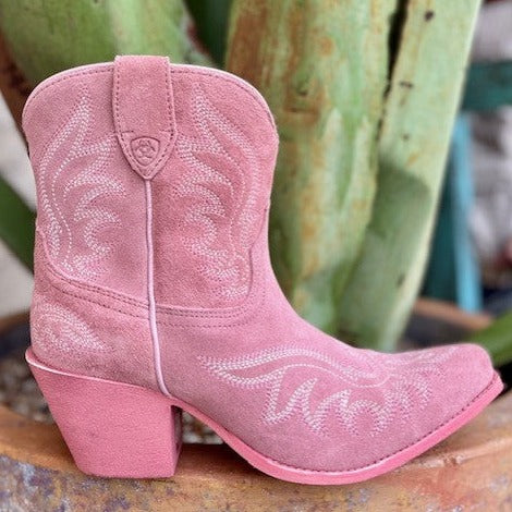 Ariat Pink Western Boot in Suede - 10050900 - Blair's Western Wear in Marble Falls, TX 