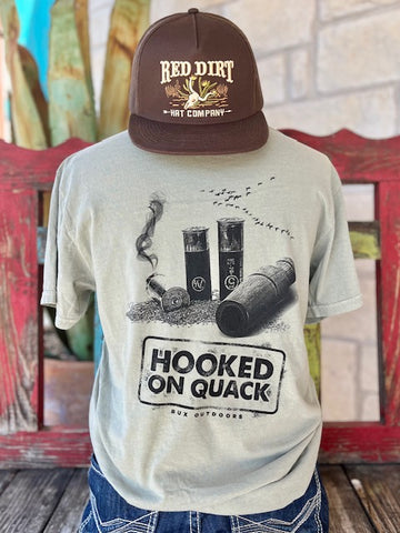 Men's Graphic T-Shirt saying "Hooked on Quack" - QUACK - BLAIR'S WESTERN WEAR MARBLE FALLS, TX 