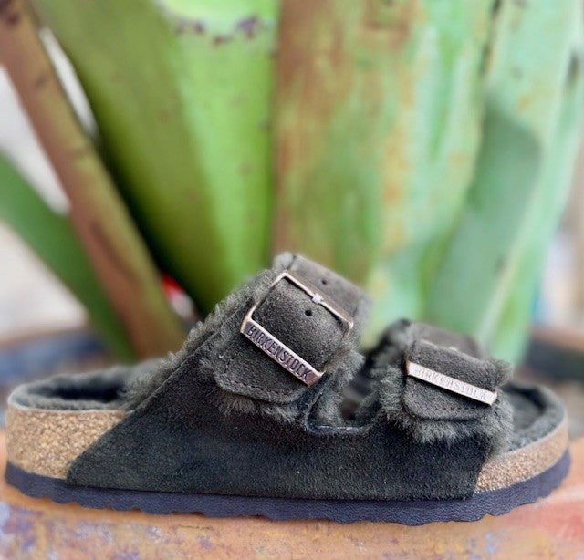 birkenstock arizona fur sandals