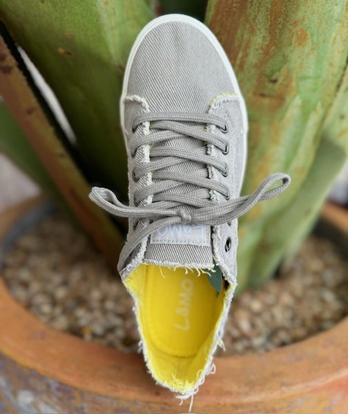 Ladies Washed Grey Lamo Footwear VIta Laceup Shoe (EW910G) - BLAIR'S Western Wear located in Marble Falls TX.