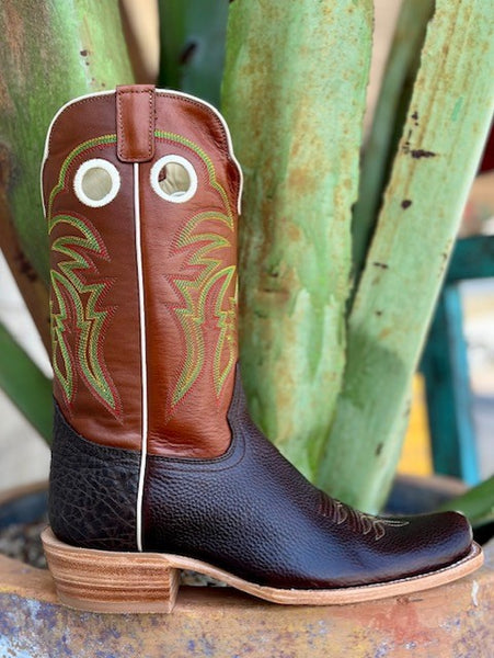 Men's R. Watson Boot in a Blunt Toe and Cinnamon Top - RW8023-1 - Blair's Western Wear Marble Falls, TX 