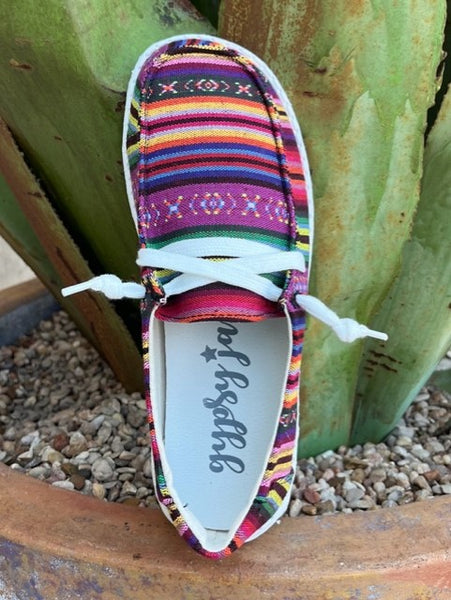 Ladies Slip On Serape Shoe in Multi Colors - CHASKA3 - BLAIR'S WESTERN WEAR MARBLE FALLS, TX
