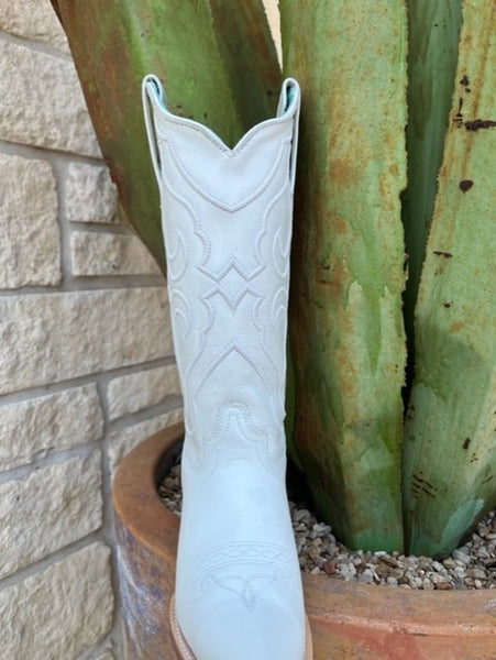 Ladies Corral White Embroidered Boot - Z5046 - Blair's Western Wear Marble Falls, TX