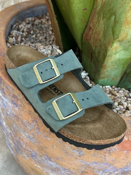 Men's Sage Green Arizona Birkenstock Sandal - 1025762 - Blair's Western Wear Marble Falls, TX
