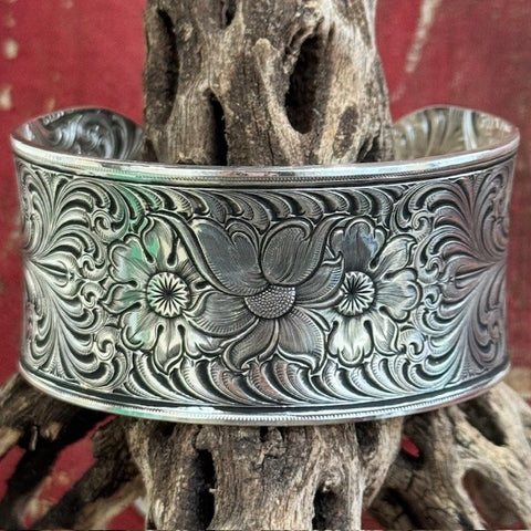 Montana Wildflower Impressions Bracelet - BC5670 - BLAIR'S Western Wear located in Marble Falls TX