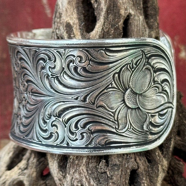 Montana Wildflower Impressions Bracelet - BC5670 - BLAIR'S Western Wear located in Marble Falls TX