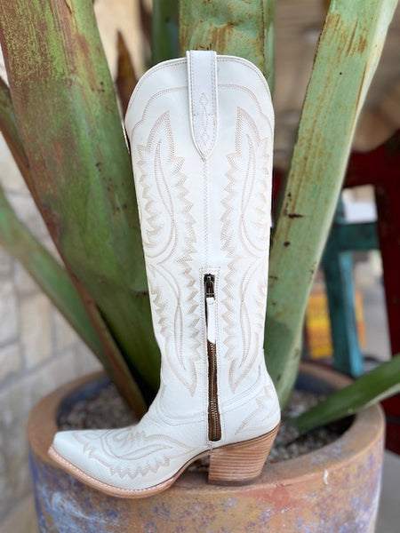 Ladies Arait Tall White Embroidered Dress Boot - 10043268 - Blair's Western Wear Marble Falls, TX