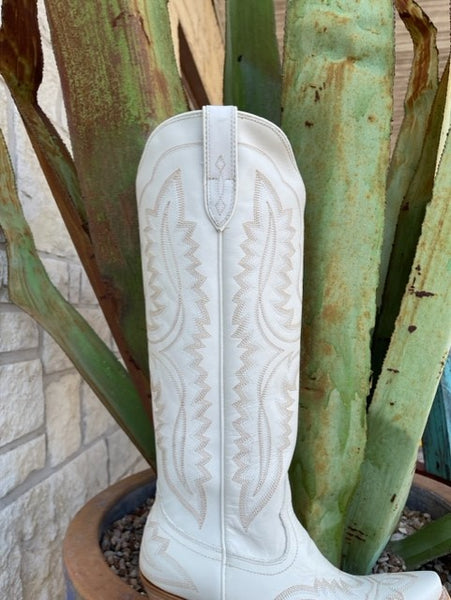 Ladies Arait Tall White Embroidered Dress Boot - 10043268 - Blair's Western Wear Marble Falls, TX