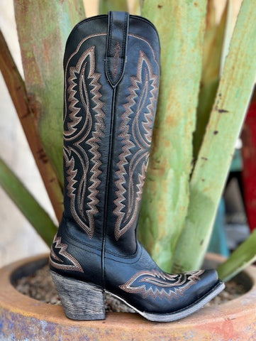 Women's Tall Black Ariat Boot in Black & Brown - 10042447 - Blair's Western Wear Marble Falls, TX 