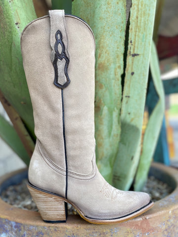 Sand Rough Out Ladies Western Corral Boot - Z5203 Blair's Western Wear Marble Falls, TX