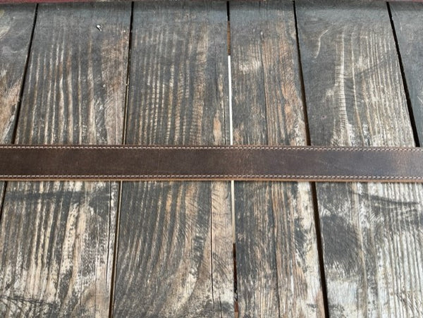 Men's Brown Smooth Leather Belt - 102445 - Blair's Western Wear Marble Falls, TX