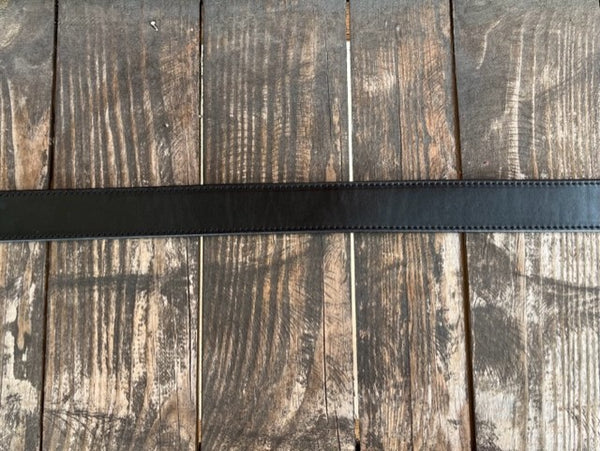 Smooth Black Leather Belt - 100718 - Blairs Western Wear - Marble Falls, TX