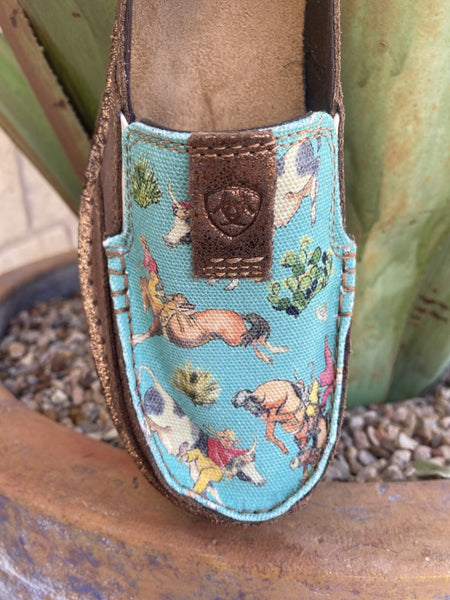 Ariat Women's Cruiser in Copper and Bucking Turquoise - 10040357 - Blair's Western Wear Marble Falls, TX