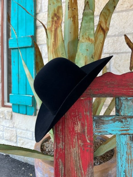 American Hat Company Felt Hat in Black 10x Open Crown - 10x860 - Blair's Western Wear Marble Falls, TX