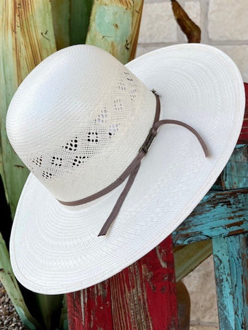 American Open Crown Cowboy Straw Hat - 8500 - Blair's Western Wear Marble Falls, TX
