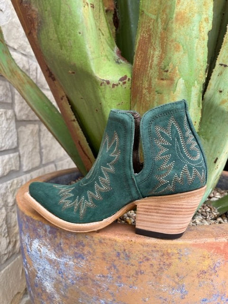 Ariat Women's Bootie in Sage Green With Brown & Tan Embroidery - 10046866 - Blair's Western Wear Marble Falls, TX