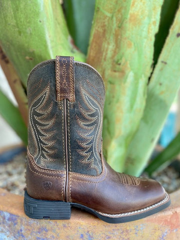 Kid's Brown Ariat Cowboy Boots - 10040332 - Blair's Western Wear Marble Falls, TX 