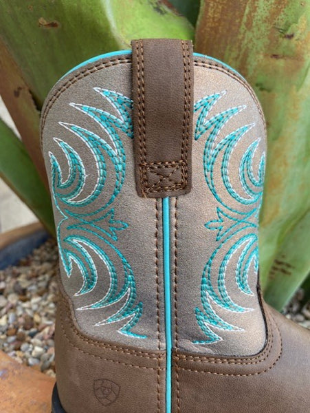 Kids Ariat Boots in Turquoise & Brown - 10038443 - Blair's Western Wear Marble Falls, TX