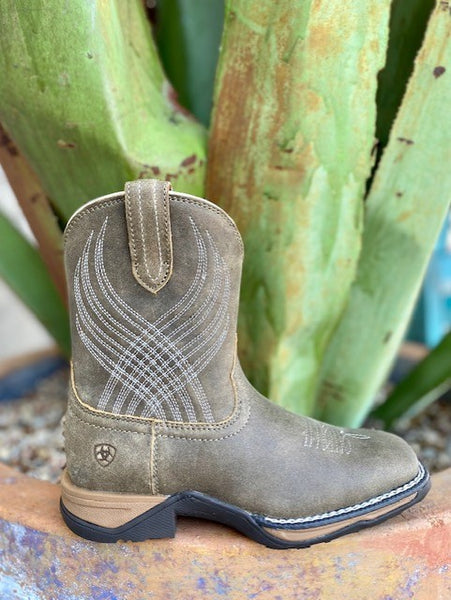 Kids Ariat Boot in Tan w/ Square Toe - 10035778 - Blair's Western Wear in Marble Falls, TX 