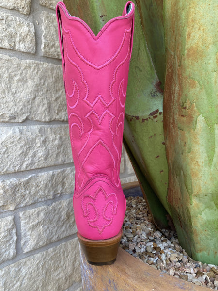 Ladies Corral Boots in HOT Pink with Embroidery - Z5138 - Blair's Western Wear Marble Falls, TX