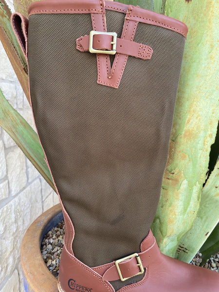 Men's Chippewa Snake Boot in Olive/Rust - SN5913 - Blair's Western Wear Marble Falls, TX