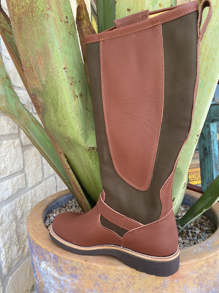 Men's Chippewa Snake Boot in Olive/Rust - SN5913 - Blair's Western Wear Marble Falls, TX